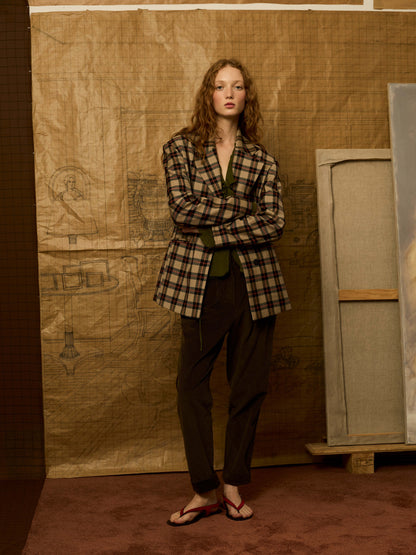 Pantlaón baggy de pana kaki