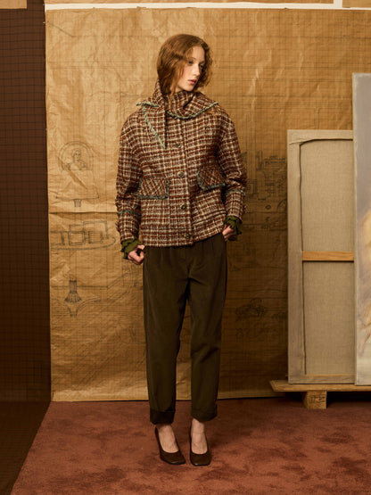 Pantlaón baggy de pana kaki