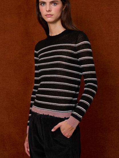 Jersey negro de rayas