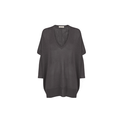 Jersey de lurex pico plomo