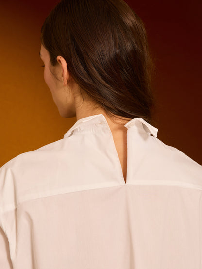 Camisa blanca de popelín