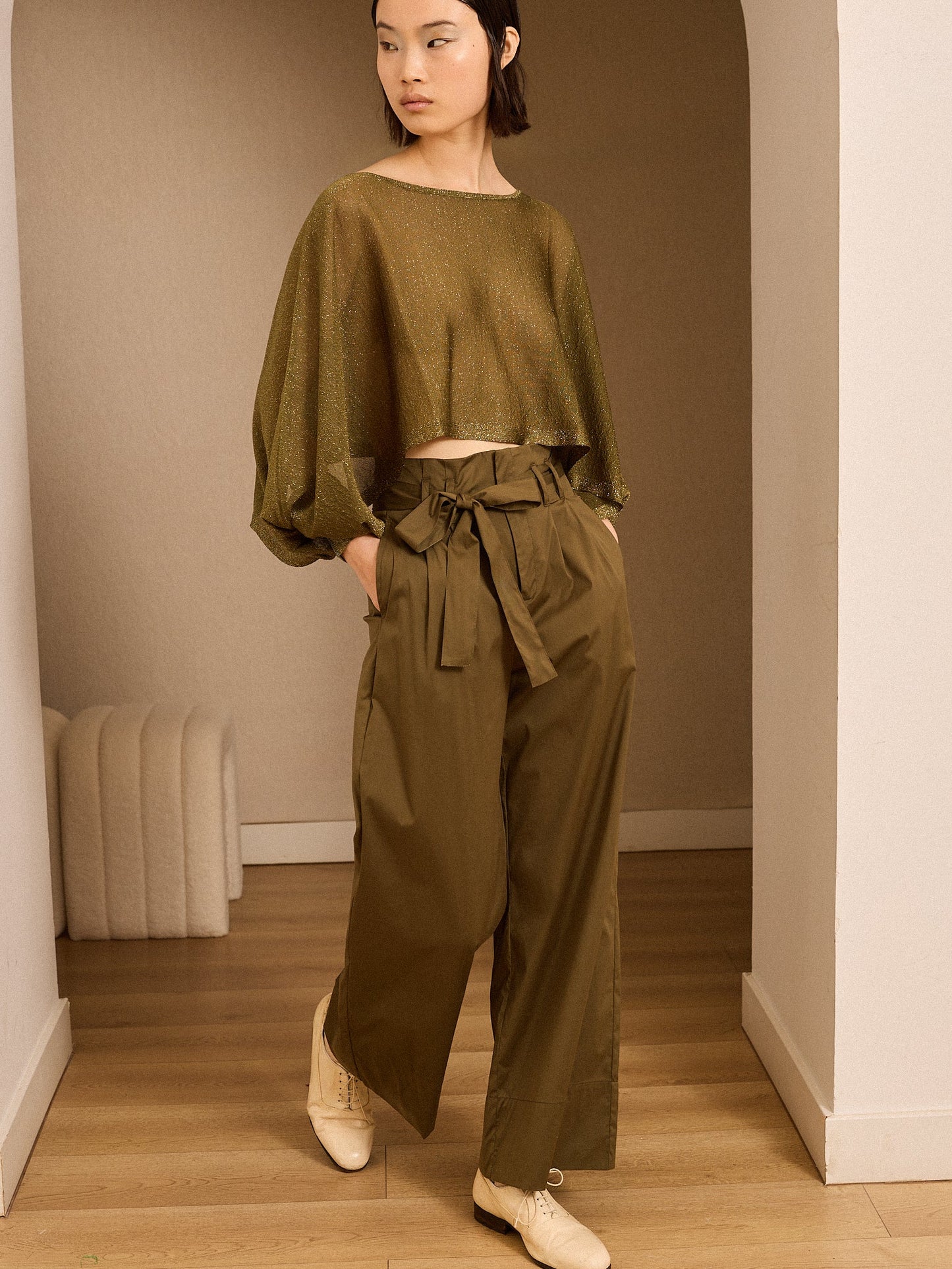 Pantalón kaki popelín