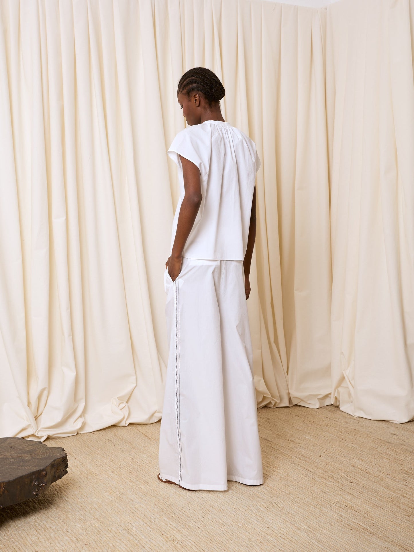 Blusa popelín blanca