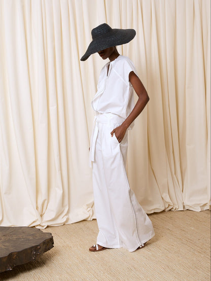 Blusa popelín blanca