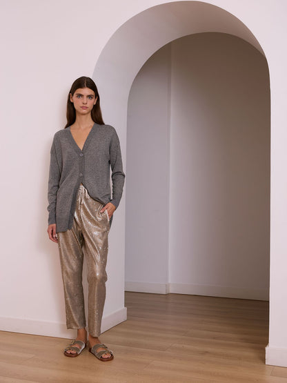 Pantalón de lentejuelas plata vieja