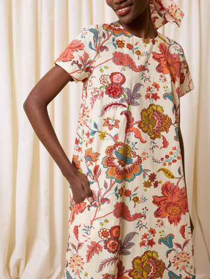 Vestido de flores con lentejuelas