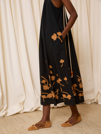 Vestido halter negro