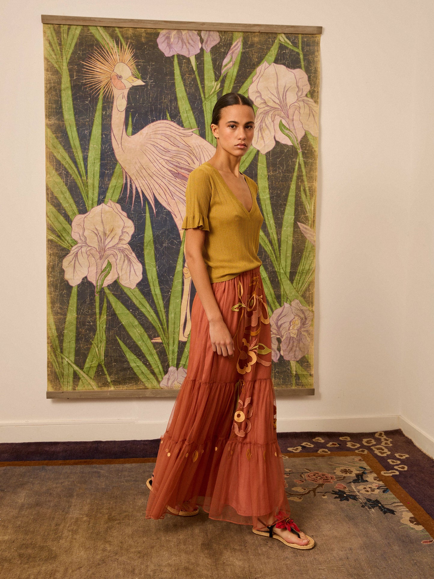 Jersey de pico verde oliva