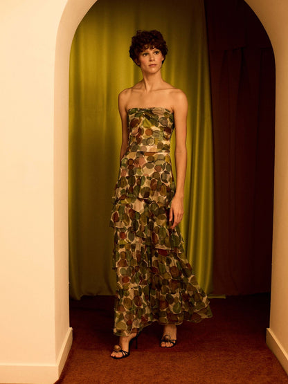 Falda de tul círculos