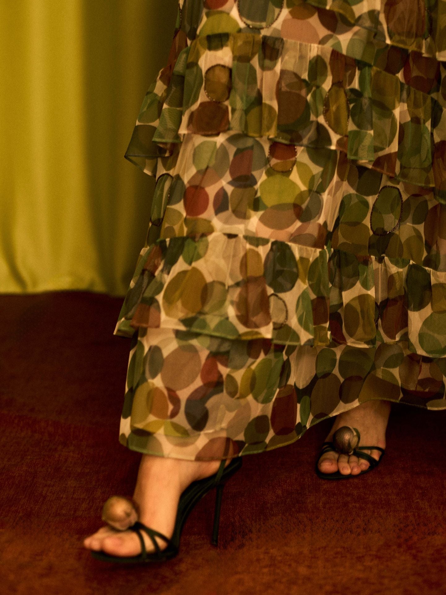 Falda de tul círculos