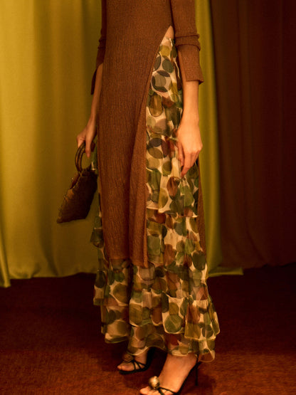 Falda de tul círculos