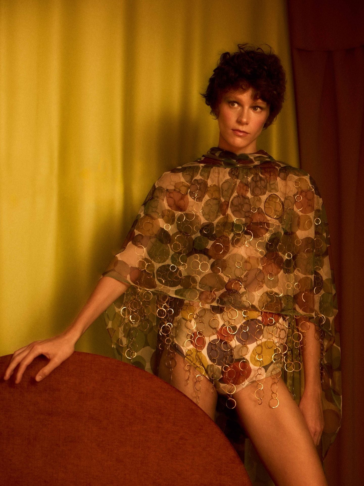 Capa de tul círculos