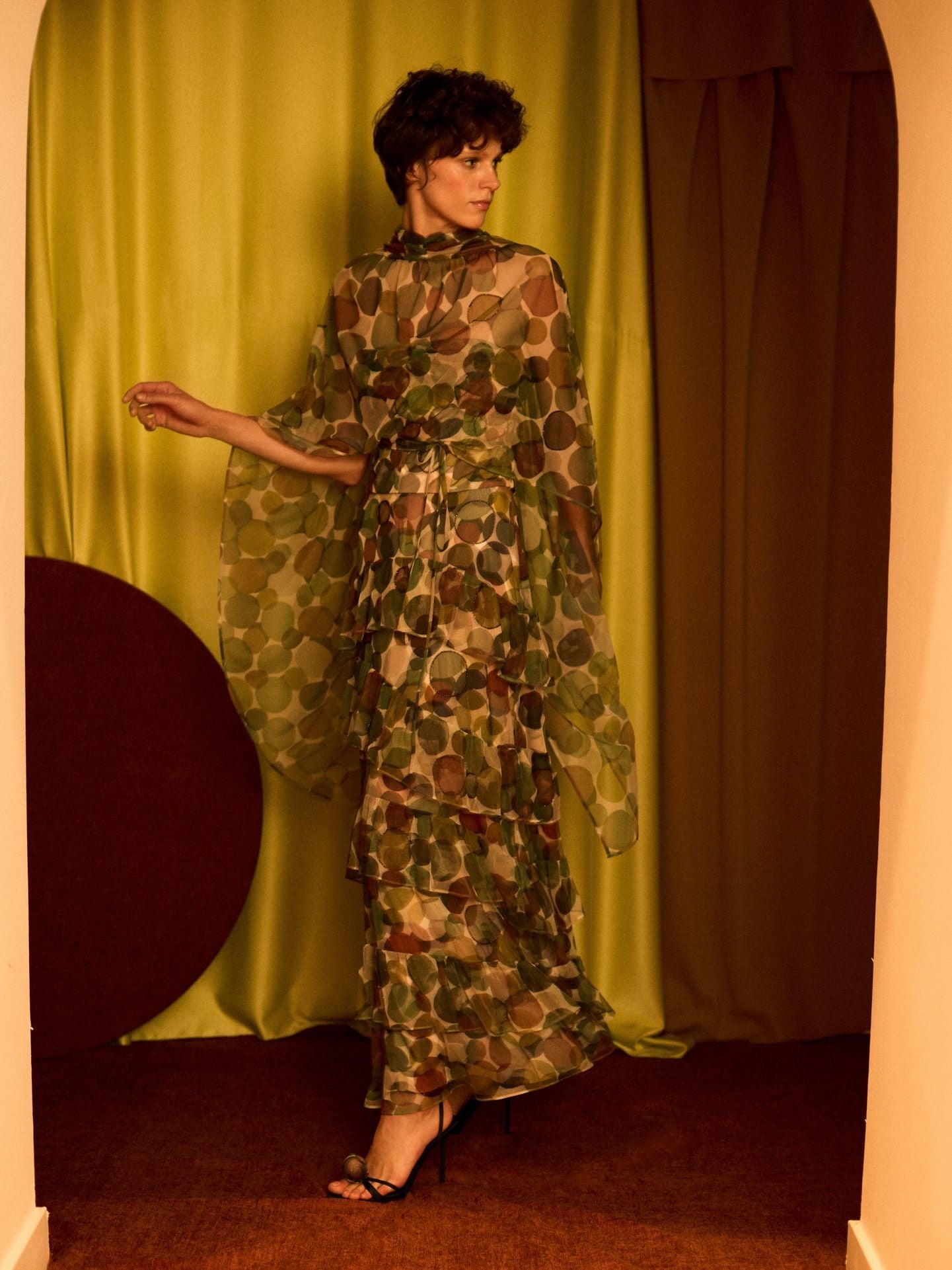 Falda de tul círculos