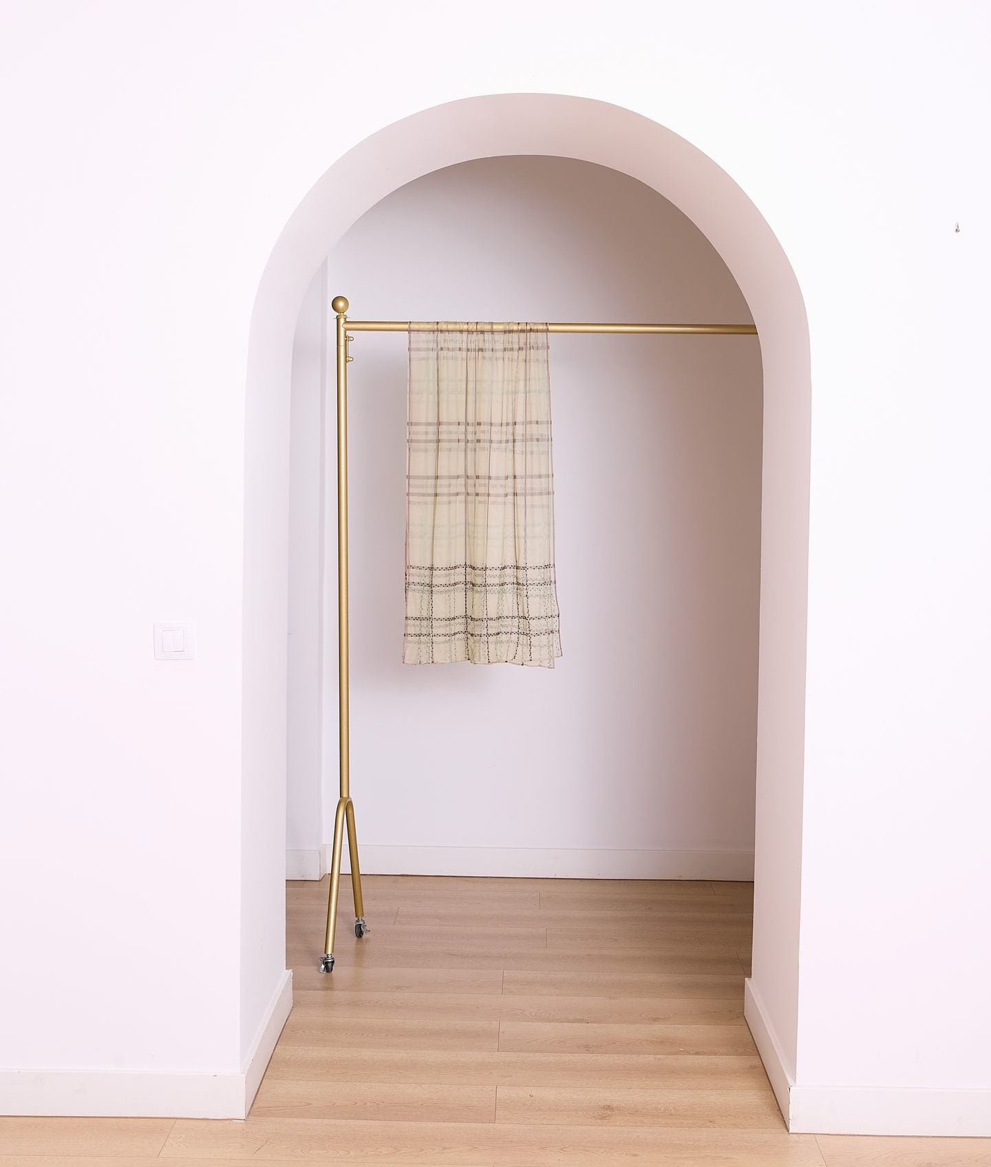 Chal tul de cuadros verde