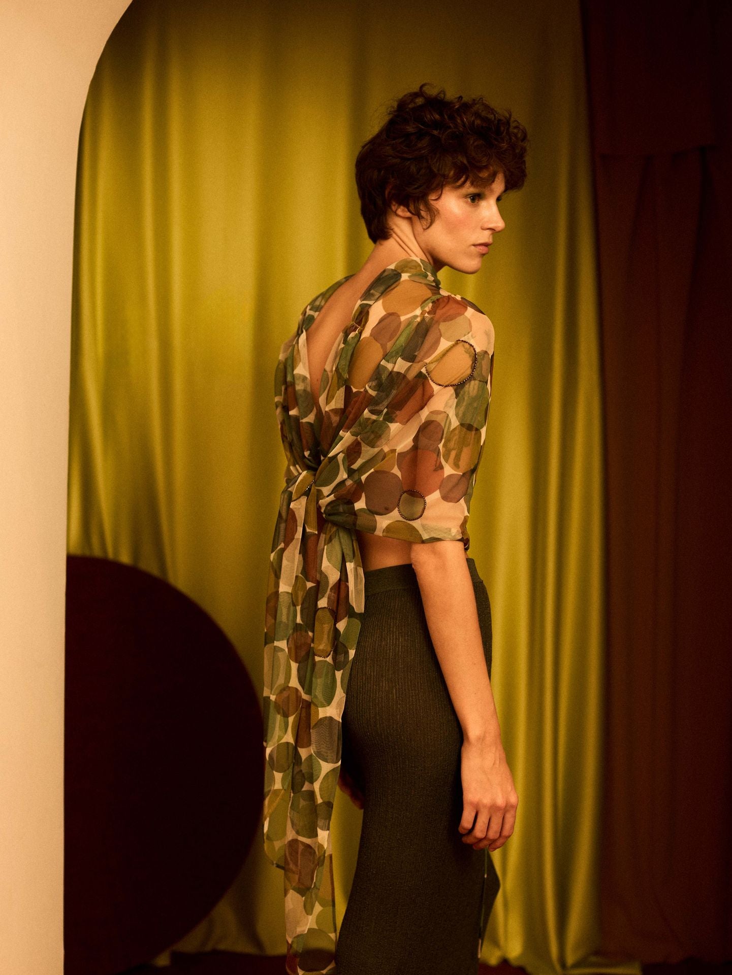 Capa de tul círculos