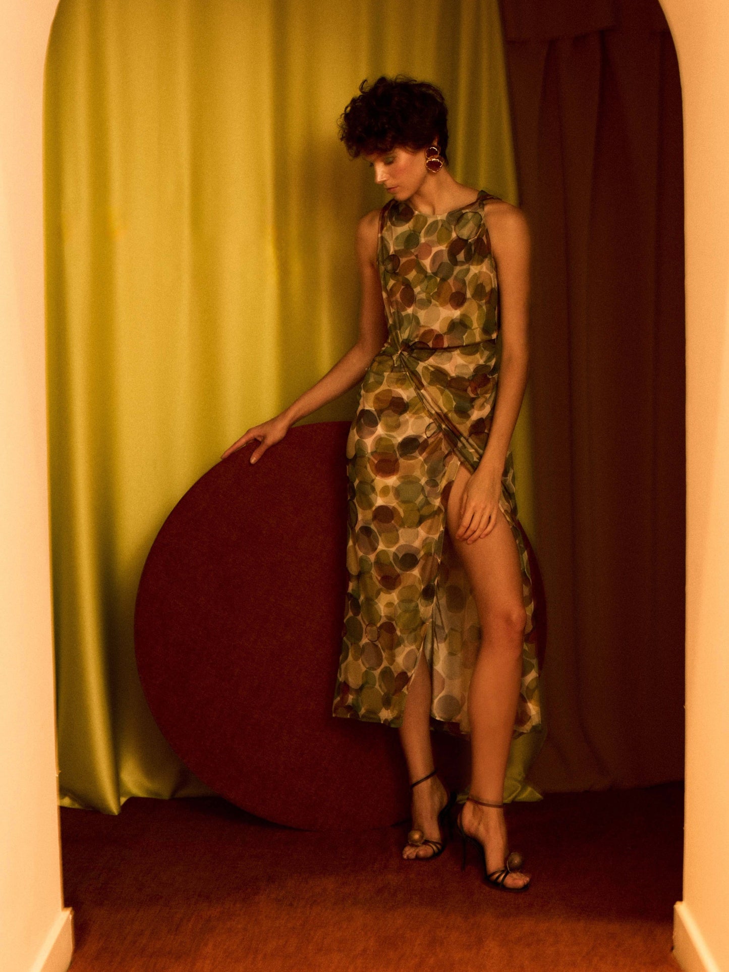 Vestido tul círculos