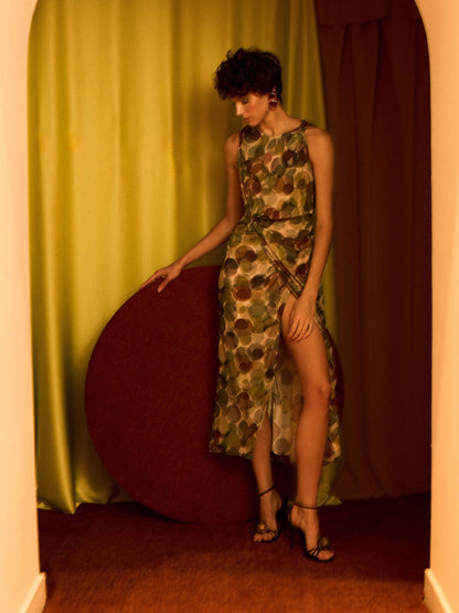 Vestido tul círculos