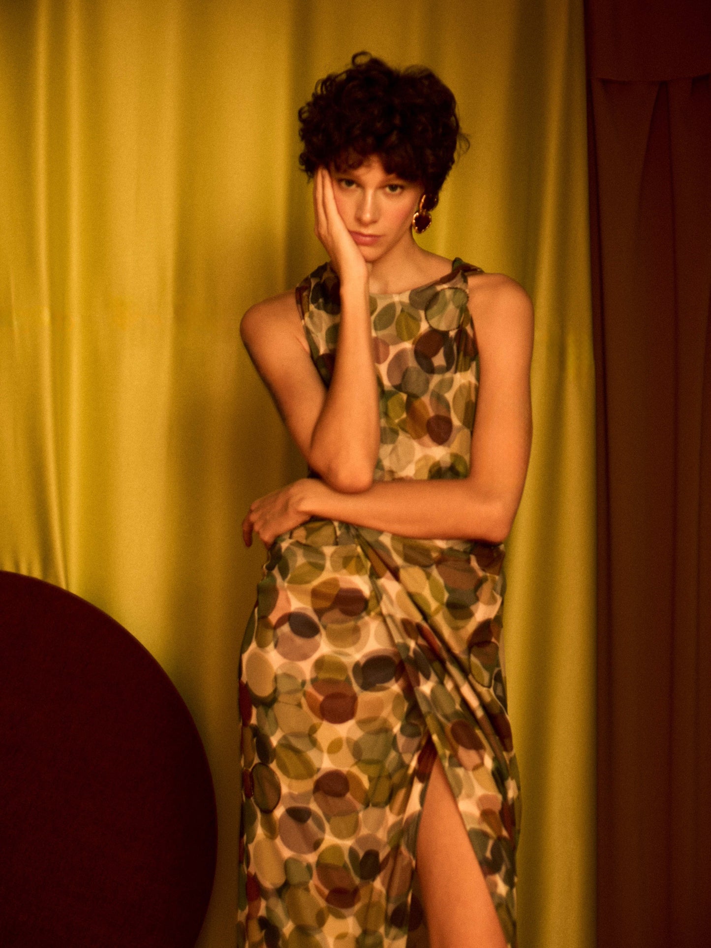 Vestido tul círculos