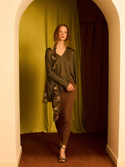 Jersey de lurex pico verde