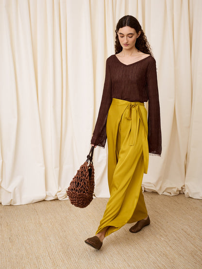 Jersey pico lurex chocolate