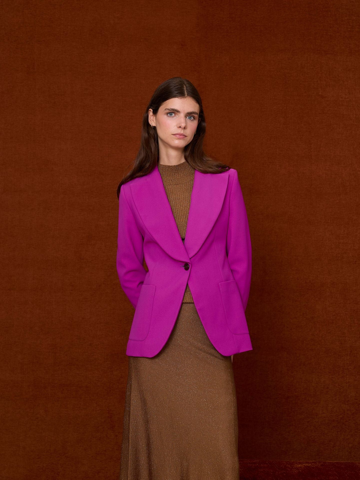 Blazer crep buganvilla