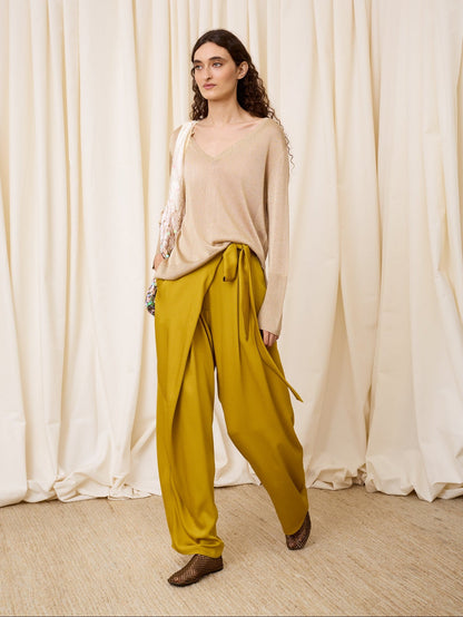 Pantalón pareo pistacho