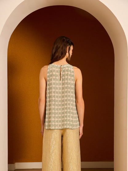 Blusa grangos café celeste