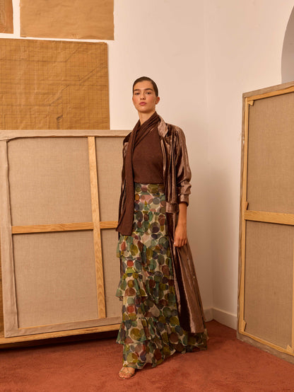 Falda de tul círculos