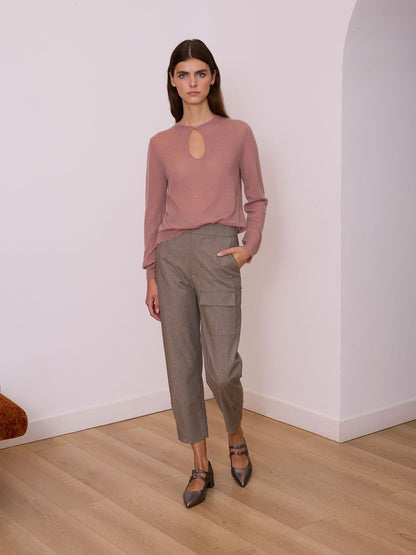 Pantalón globo príncipe de gales