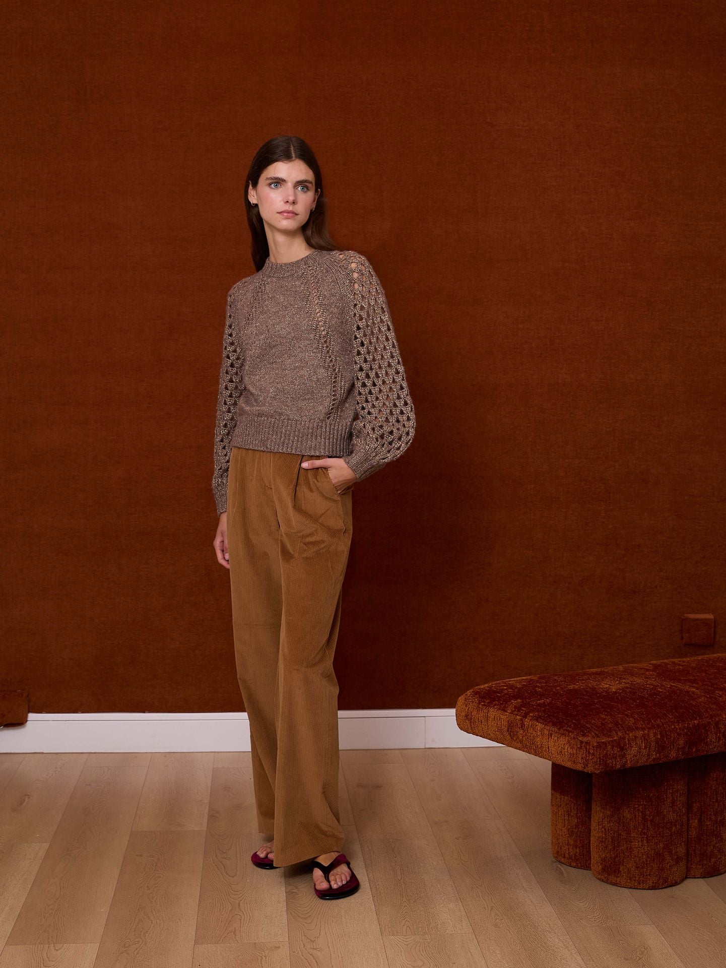 Jersey topo con las mangas caladas