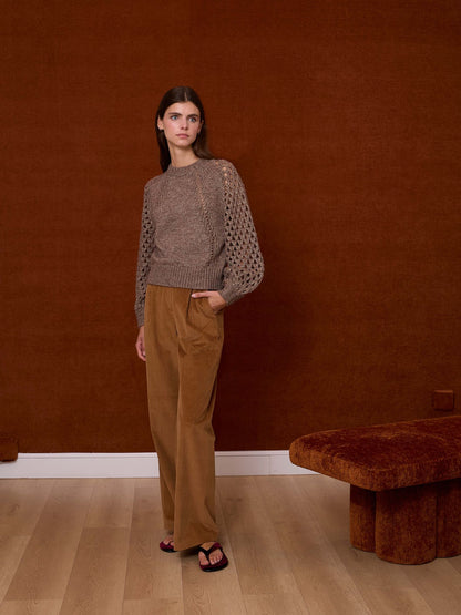 Jersey topo con las mangas caladas