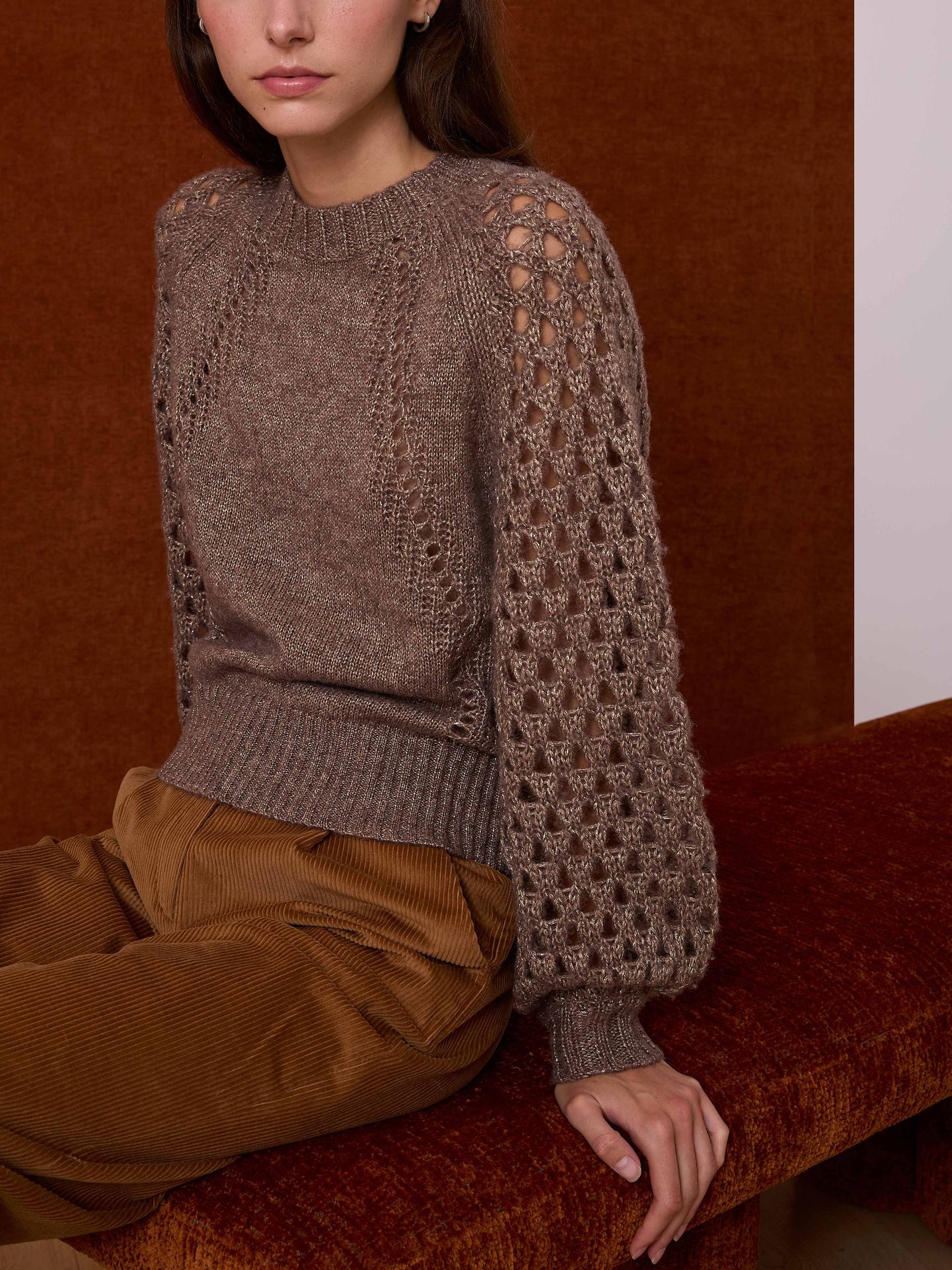 Jersey topo con las mangas caladas