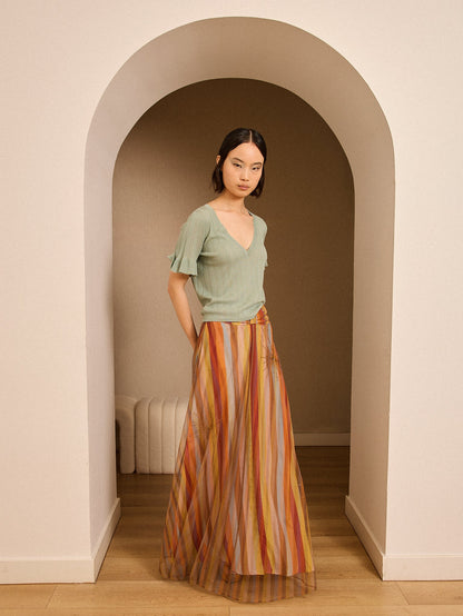 Jersey de pico verde agua