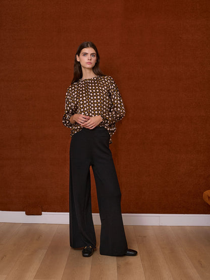 Pantalón de lana negro