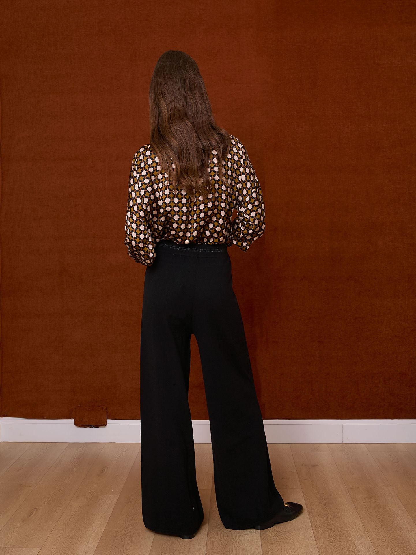 Pantalón de lana negro