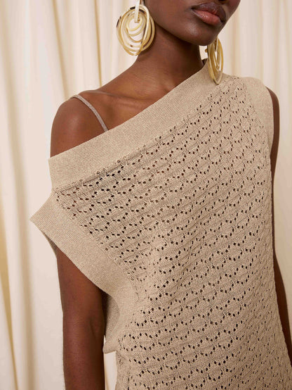 Vestido calado piedra