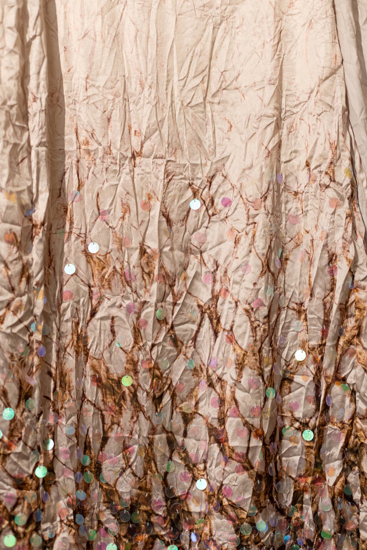 Vestido verde con lentejuelas