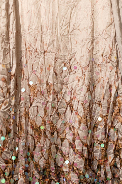 Vestido verde con lentejuelas