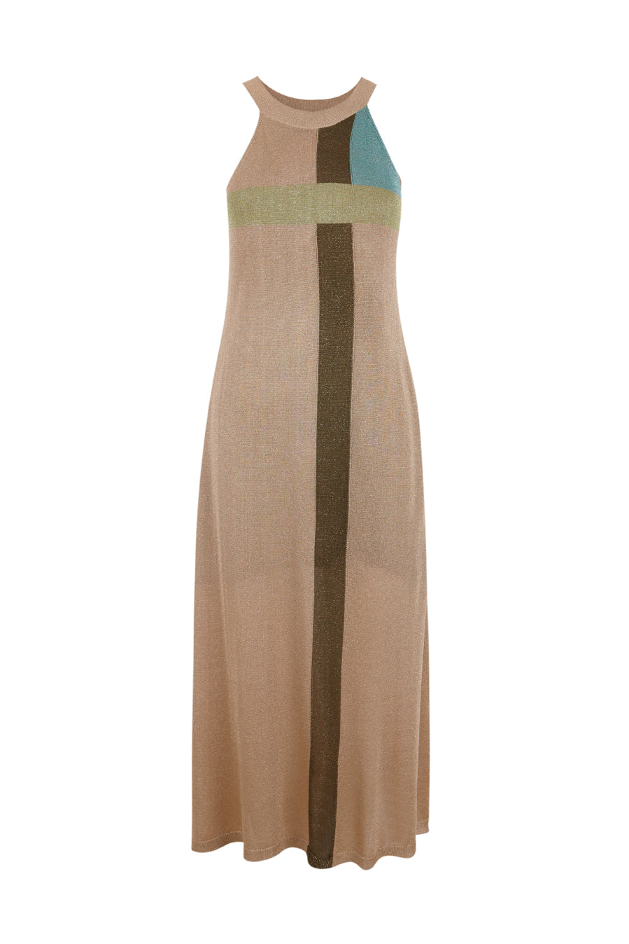 Vestido lurex dorado