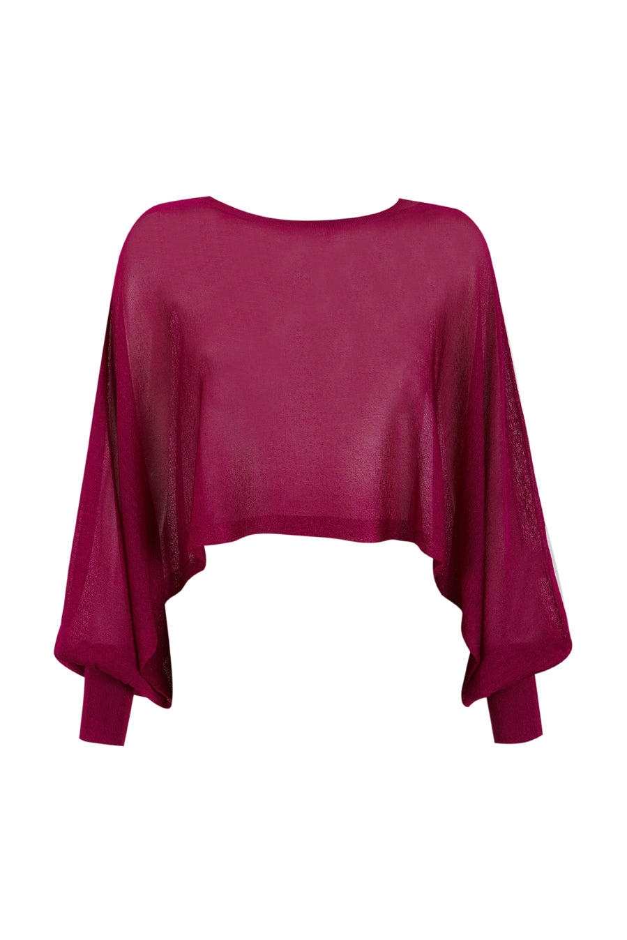 Poncho fucsia de lurex