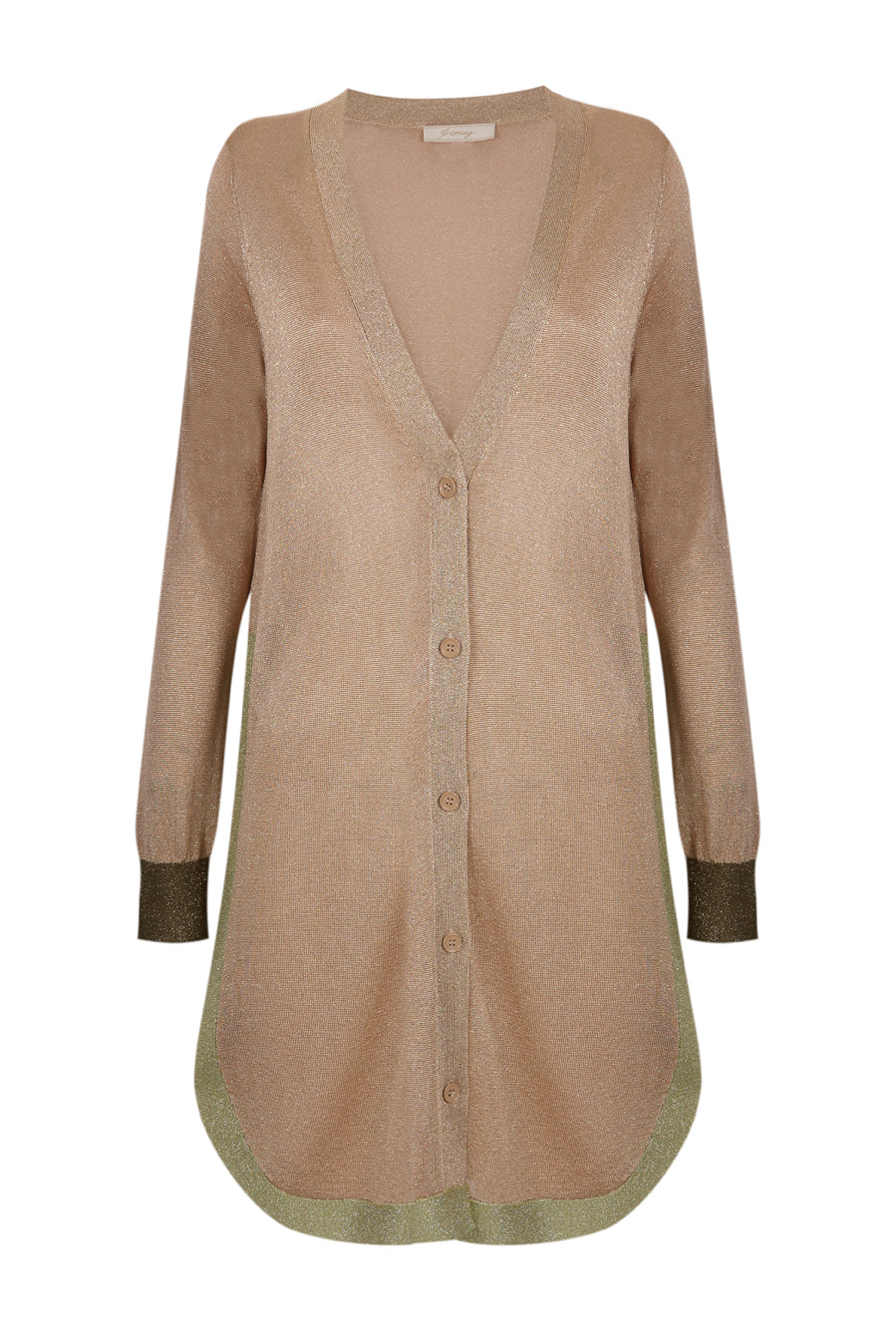 Chaqueta lurex dorada