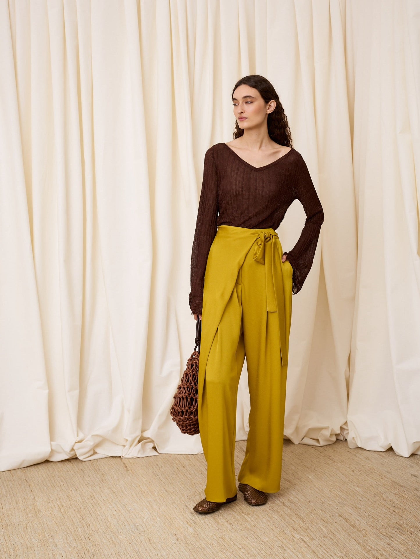Pantalón pareo pistacho
