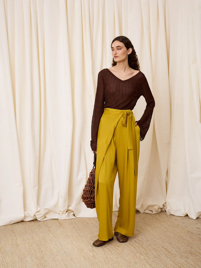 Pantalón pareo pistacho