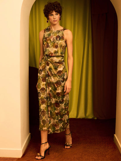 Vestido tul círculos