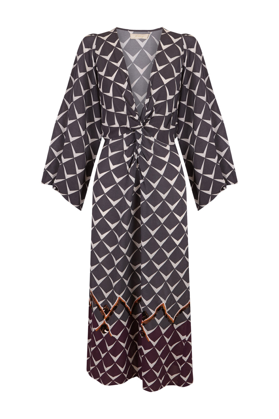 Vestido greca antracita