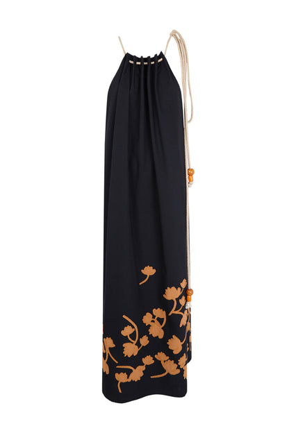Vestido halter negro