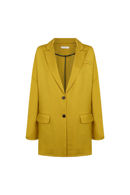 Blazer satinada pistacho