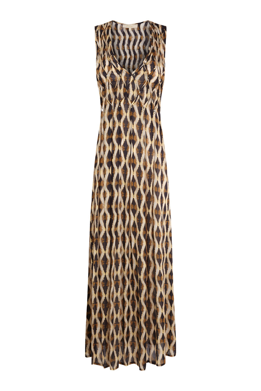 Vestido geométrico amarllo