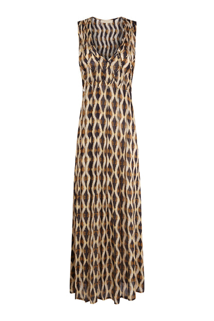 Vestido geométrico amarllo