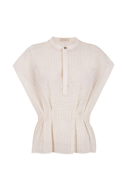 Blusa calada color crudo